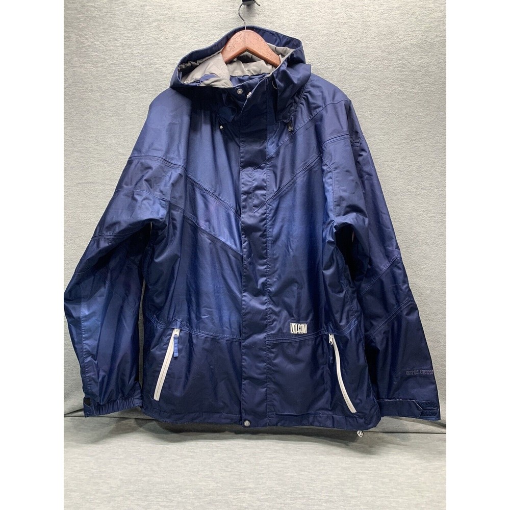 VOLCOM WOMEN NIMBUS 15,000MM BLUE THERMONITE SKI JACKET SNOWBOARD SIZE LARGE